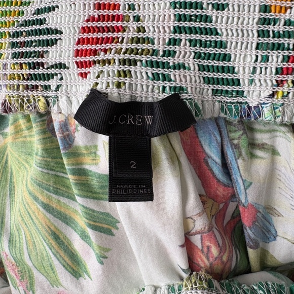 J.Crew Ratti "Into the Wild" dress Sz2 Tropical Cruise Resort Vacation Hawaiian - Picture 9 of 10